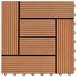 Carreaux De Terrasse 22 Pcs 30 X 30 Cm 2 M² WPC Marron 2 -Ubbinkk Magasin carreaux de terrasse 22 pcs 30 x 30 cm 2 m wpc marron 3666722204149 1164298