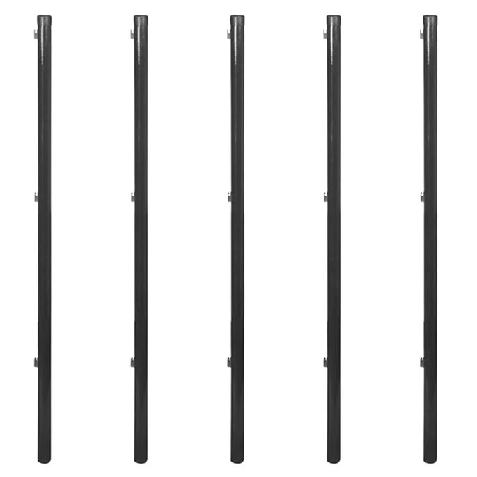 Clôture à Mailles Et Pointes D'ancrage 1,25 X 15 M Gris 8 Clôture à Mailles Et Pointes D'ancrage 1,25 X 15 M Gris – Image 6