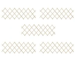 Ubbinkk Magasin 49 Clôture à Treillis 5 Pcs Bois De Sapin 180x60 Cm