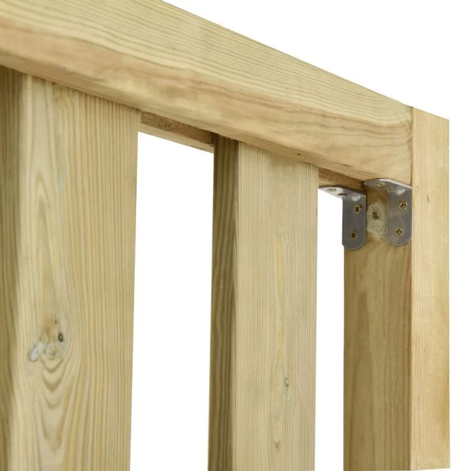 Clôture De Jardin Bois De Pin Imprégné 14,14x1,3 M 6 Clôture De Jardin Bois De Pin Imprégné 14,14x1,3 M – Image 4