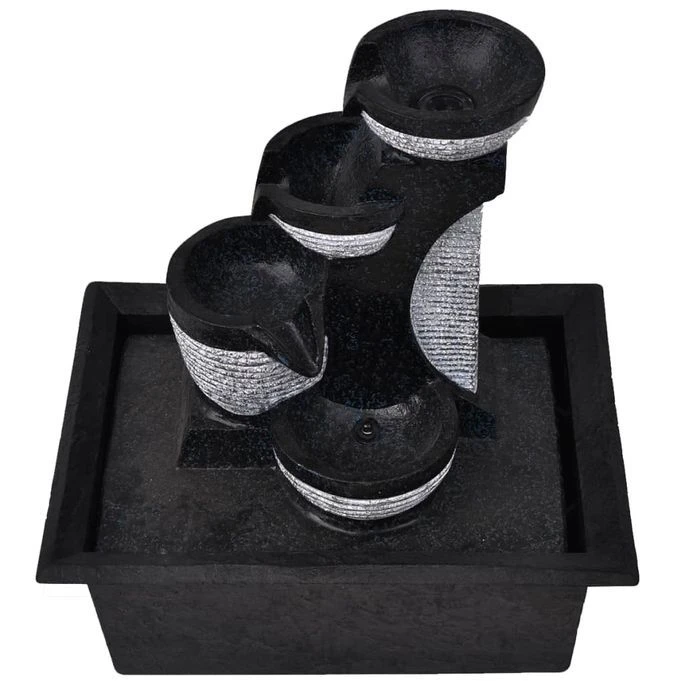 Fontaine D'intérieur Avec Lampe LED Polyrésine 4 Fontaine D'intérieur Avec Lampe LED Polyrésine – Image 3