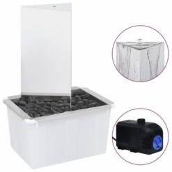 Ubbinkk Magasin -Ubbinkk Magasin fontaine de jardin et pompe acier inoxydable 76 cm triangulaire 3666722180863 1217247