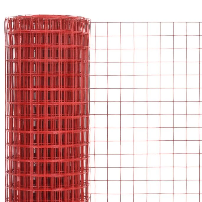 Grillage Acier Avec Revêtement En PVC 25x0,5 M Rouge 2 5 Grillage Acier Avec Revêtement En PVC 25x0,5 M Rouge 2 – Image 3