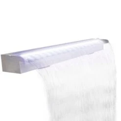 Lame D'eau Rectangulaire à LED 120 Cm En Acier Inoxydable Pour Piscine