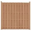 Panneau De Clôture Avec 2 Poteaux WPC 180x180 Cm Marron 2 Panneau De Clôture Avec 2 Poteaux WPC 180x180 Cm Marron -Ubbinkk Magasin panneau de cloture avec 2 poteaux wpc 180x180 cm marron 8718475710431 1364159