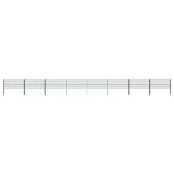 Ubbinkk Magasin 43 Panneau De Clôture Avec Poteaux Fer 13,6 X 0,8 M Vert