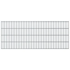 Panneaux De Clôture De Jardin 2D 2,008x0,83 M 10 M Total Gris
