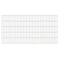 Panneaux De Clôture De Jardin 2D 2,008x1,03 M 28 M Total Argenté
