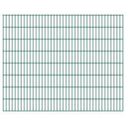 Panneaux De Clôture De Jardin 2D 2,008x1,63 M 28 M Total Vert