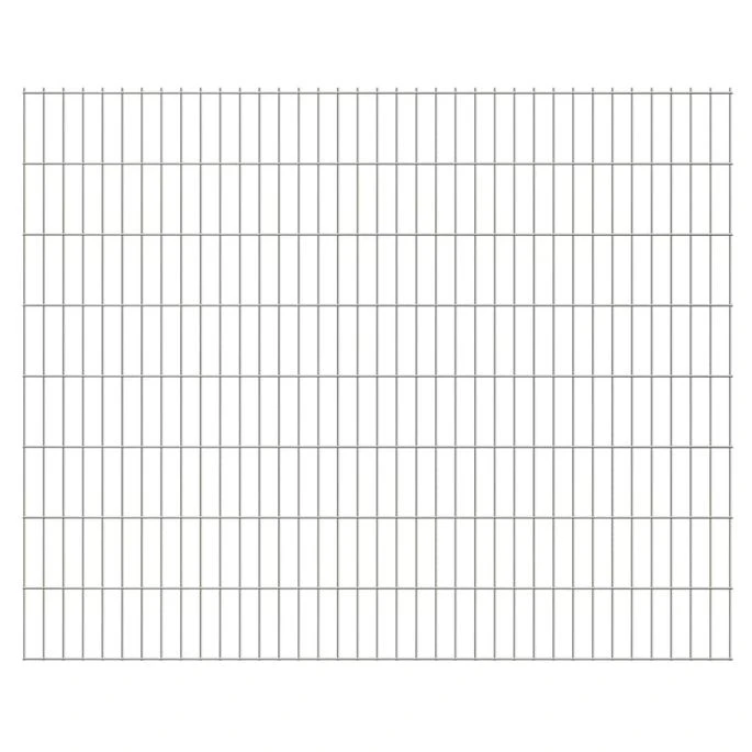 Panneaux De Clôture De Jardin 2D 2,008x1,63m 50 M Total Argenté 3 Panneaux De Clôture De Jardin 2D 2,008x1,63m 50 M Total Argenté