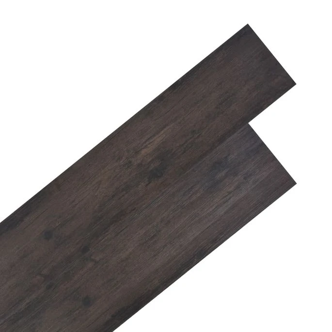 Planches De Plancher PVC 4,46 M² 3 Mm Marron Foncé 3 Planches De Plancher PVC 4,46 M² 3 Mm Marron Foncé