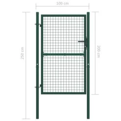 Portail De Clôture Acier 100x200 Cm Vert 11 Portail De Clôture Acier 100x200 Cm Vert -Ubbinkk Magasin portail de cloture acier 100x200 cm vert 3666722199629 1169752