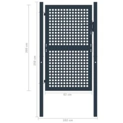 Portail De Clôture Anthracite 102x250 Cm Acier 9 Portail De Clôture Anthracite 102x250 Cm Acier -Ubbinkk Magasin portail de cloture anthracite 102x250 cm acier 8719883886381 1171303