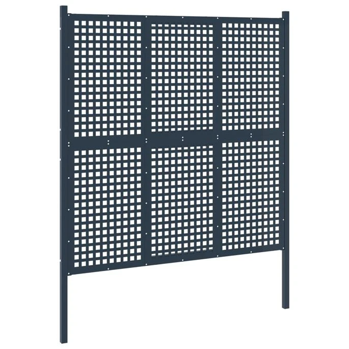 Portail De Clôture Anthracite 177x225 Cm Acier 4 Portail De Clôture Anthracite 177x225 Cm Acier – Image 2