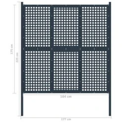 Portail De Clôture Anthracite 177x225 Cm Acier 9 Portail De Clôture Anthracite 177x225 Cm Acier -Ubbinkk Magasin portail de cloture anthracite 177x225 cm acier 3666722198653 1171283