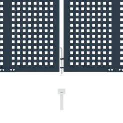 Portail De Clôture Anthracite 404x150 Cm Acier -Ubbinkk Magasin portail de cloture anthracite 404x150 cm acier 3666722604154 1171337