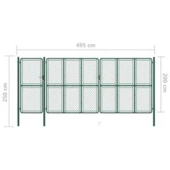 Portail De Jardin Acier 200x495 Cm Vert -Ubbinkk Magasin portail de jardin acier 200x495 cm vert 3666722201438 1167511