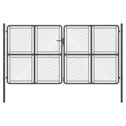Portail De Jardin Acier 300x175 Cm Anthracite