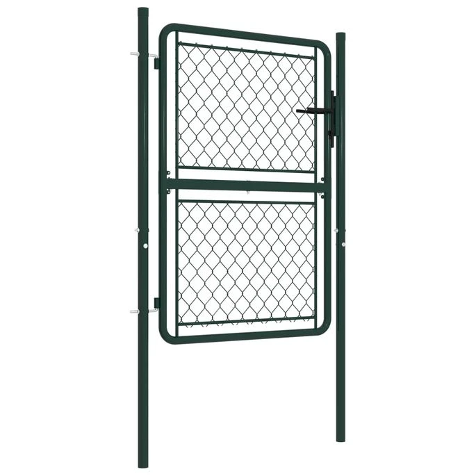 Portillon Acier 100 X 125 Cm Vert 4 Portillon Acier 100 X 125 Cm Vert – Image 2