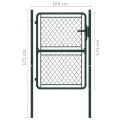 Portillon Acier 100 X 125 Cm Vert 9 Portillon Acier 100 X 125 Cm Vert -Ubbinkk Magasin portillon acier 100 x 125 cm vert 3666722200660 1168795