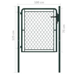 Portillon Acier 100 X 75 Cm Vert 9 Portillon Acier 100 X 75 Cm Vert -Ubbinkk Magasin portillon acier 100 x 75 cm vert 3666722191173 1193317