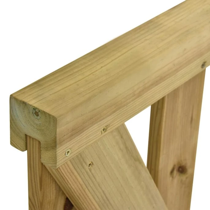 Portillons De Jardin à Lattes 2 Pcs Pin Imprégné 150 X 120 Cm 7 Portillons De Jardin à Lattes 2 Pcs Pin Imprégné 150 X 120 Cm – Image 6