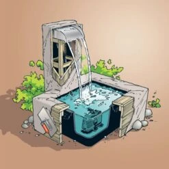 Ubbinkk Magasin -Ubbinkk Magasin ubbink ensemble de cascade nevada avec eclairage led inox 30 cm 3666722187176 1209434